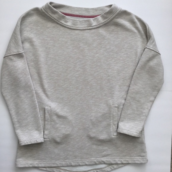 Boden Women’s Sweatshirt Wide Neck Gray Size 6 - Picture 5 of 7